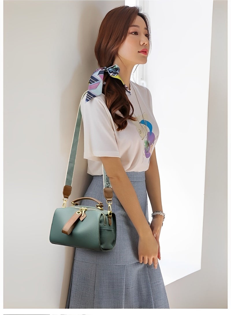 REOCLE Women's Shoulder Bag Genuine Leather Top-handle Handbag Ladies Purses Tote Bag Crossbody Purse Satchel Bags - Image 4