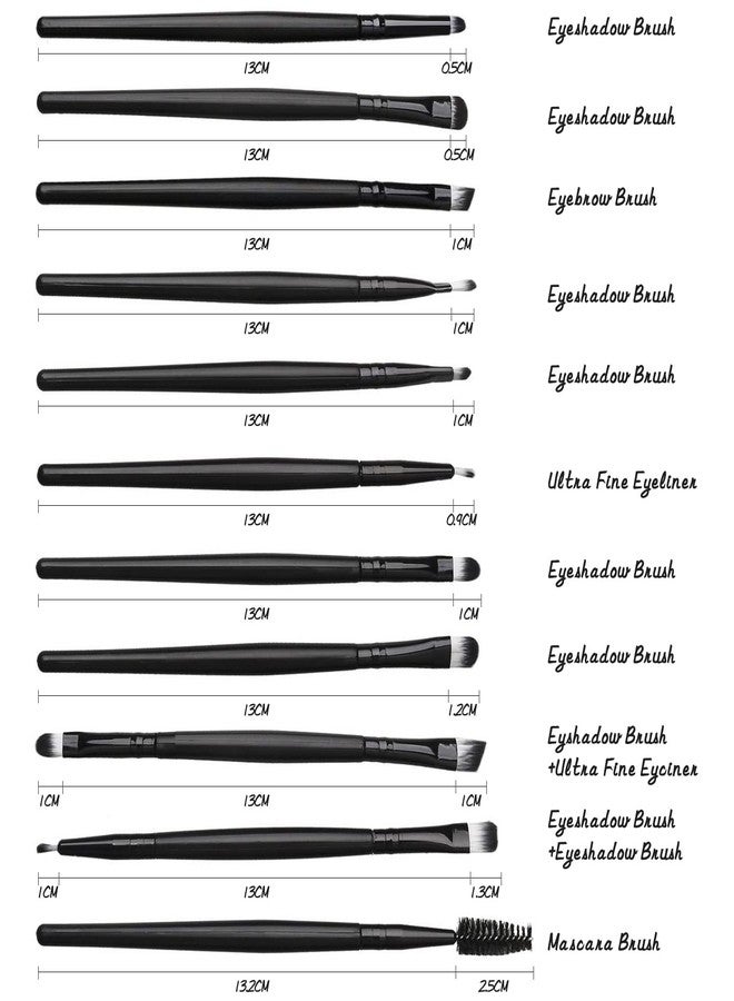 Tenmon Eye Brush Set, Tenmon 20 Pieces Eyeshadow Eyeliner Blending Crease Kit Makeup Brushes Make Up Foundation Eyebrow Eyeliner Blush Cosmetic Concealer Brushes (Green) - Image 5