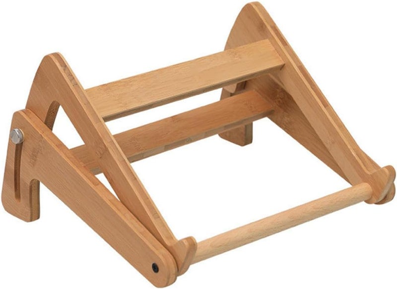 Wooden Laptop Holder Adjustable Stand for 13-15.6 Inch Laptops with Cooling Design Height-Enhancing Computer Stand for Home and Office Use - Image 1