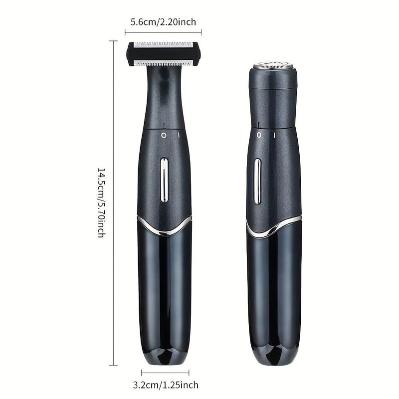 4 In 1 Electric Shaver And Bikini Trimmer USB Rechargeable Women Body Face Shaver Suitable For Men Women Private Parts Legs Arms Armpits Whole Body Green - Image 3