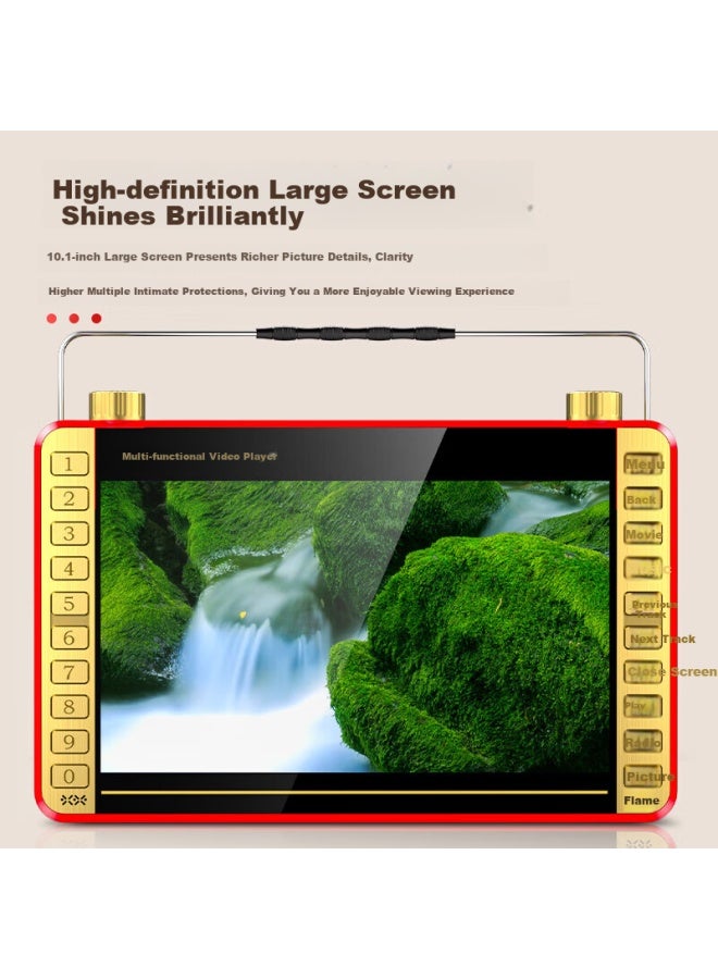 SAST P109s Portable Entertainment System For Elderly, Radio For Watching And Listening To Performances, Square Dance Video Speaker With Display Screen, Mobile Tv Player, 64gb - Image 1
