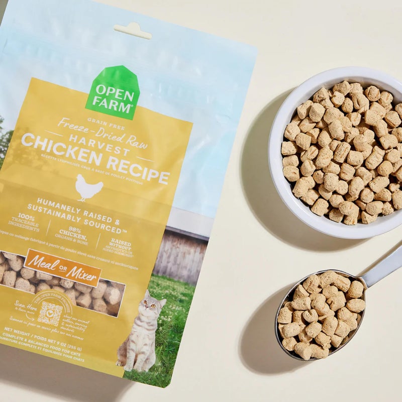 Open Farm Harvest Chicken Recipe Freeze Dried Raw Morsels for Cats, 3.5oz - Image 3