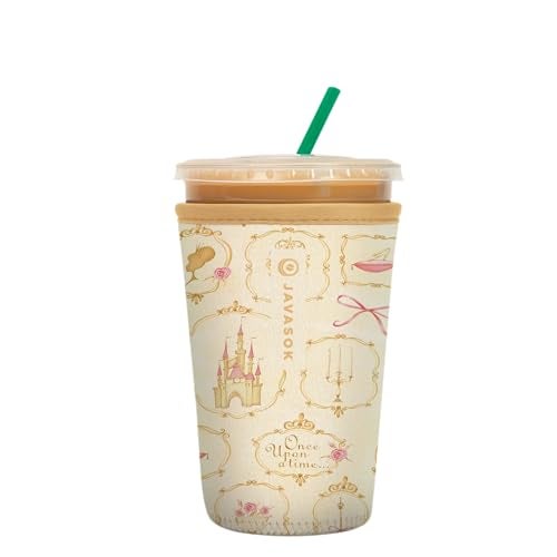 Sok It JavaSok Iced Coffee Cold Soda Insulated Neoprene Cup Sleeve Happily Ever After Medium 2228oz - Image 1