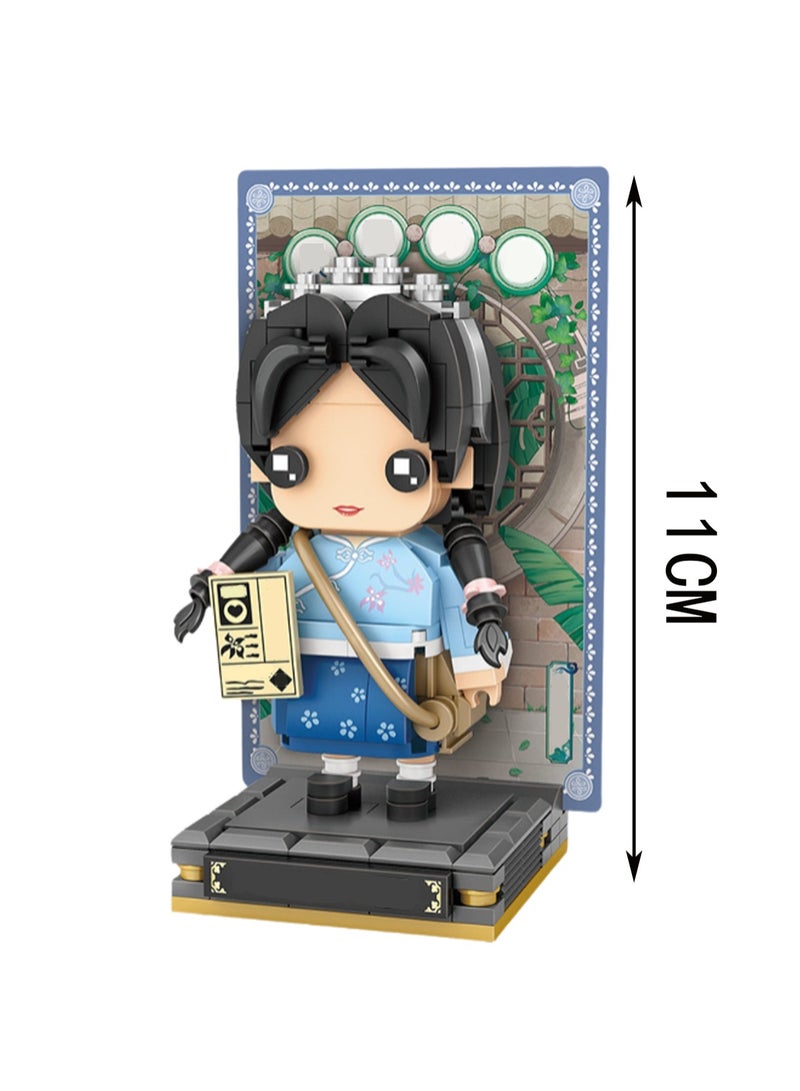 260pcs Backpack Girl Model Set Building Blocks Creative Diy Simulation Collection Building Assembly Children'S Toys  - Image 2