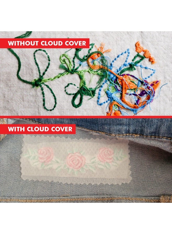 Superpunch Cloud Cover Stitch White 12 X 10 Yard Roll. Over The Back Superstable Embroidery Stabilizer - Image 5