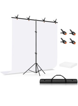 Background for Photography Backdrop Kit with Stand 200 x 200 cm Portable White Screen Backdrop with Stand kit Background with Stand Carrying Bag Clamp for Streaming Video Zoom Green Screen Photo Background for Photography Studio - pzsku/Z927BFC3D94360BB27EE8Z/45/1750320301/60a03327-b307-4151-8e82-6629e89c2eca