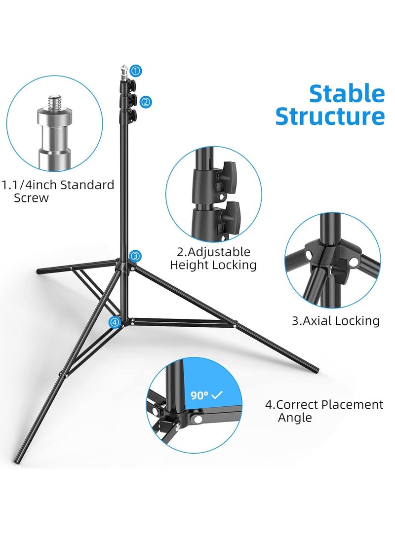 Background for Photography Backdrop Kit with Stand 200 x 200 cm Portable White Screen Backdrop with Stand kit Background with Stand Carrying Bag Clamp for Streaming Video Zoom Green Screen Photo Background for Photography Studio