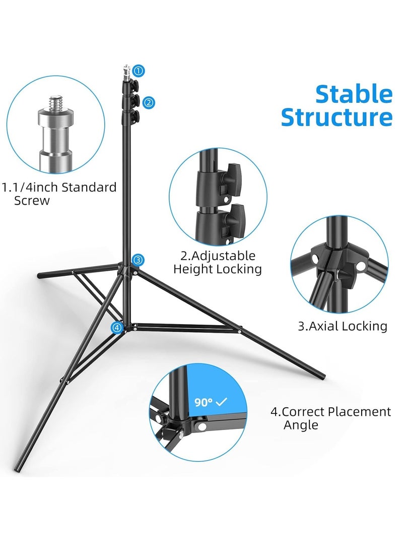 GUDOO خلفية لمجموعة التقاط الصور الخلفية مع حامل 200 × 200 سم شاشة بيضاء محمولة خلفية مع مجموعة حامل خلفية حامل حقيبة لتدفق الفيديو تكبير/تصغير الشاشة خلفية لاستوديو التصوير الفوتوغرافي - Image 4