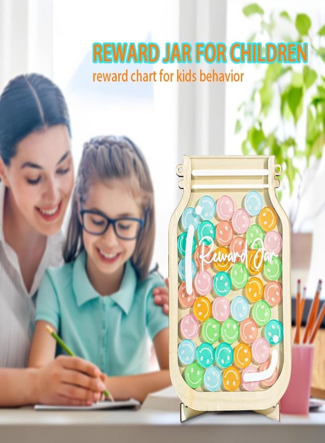 Liyujuping Personalized Reward Jars for Kids, Behavior Chart for Kids at Home, Chore Chart and Potty Training Rrewards, Behavior Management Classroom Reward Jar, Positive Rewards Chart for Kids (D) - Image 2