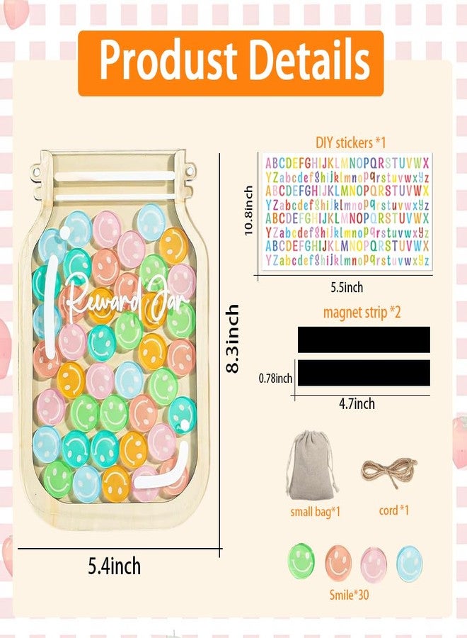 Liyujuping Personalized Reward Jars for Kids, Behavior Chart for Kids at Home, Chore Chart and Potty Training Rrewards, Behavior Management Classroom Reward Jar, Positive Rewards Chart for Kids (D) - Image 3