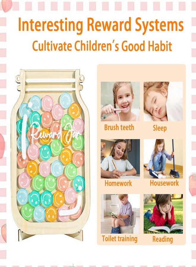 Liyujuping Personalized Reward Jars for Kids, Behavior Chart for Kids at Home, Chore Chart and Potty Training Rrewards, Behavior Management Classroom Reward Jar, Positive Rewards Chart for Kids (D) - Image 4