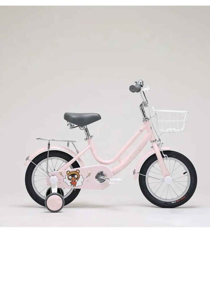 BABYCARA Kids Bike 12/14/16 Inch Assorted Cycling Removable Stabilizers Steel Frame with Basket and Air Tire  - Image 2