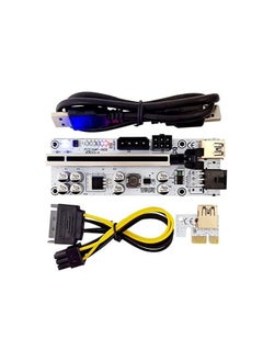 Generic EUROMAX PCIE 1X to16X riser card version 010x graphics extension powered riser adapter card with 24in USB 3.0 Extension cable for gpu mining (6pcs pack)  - Image 4