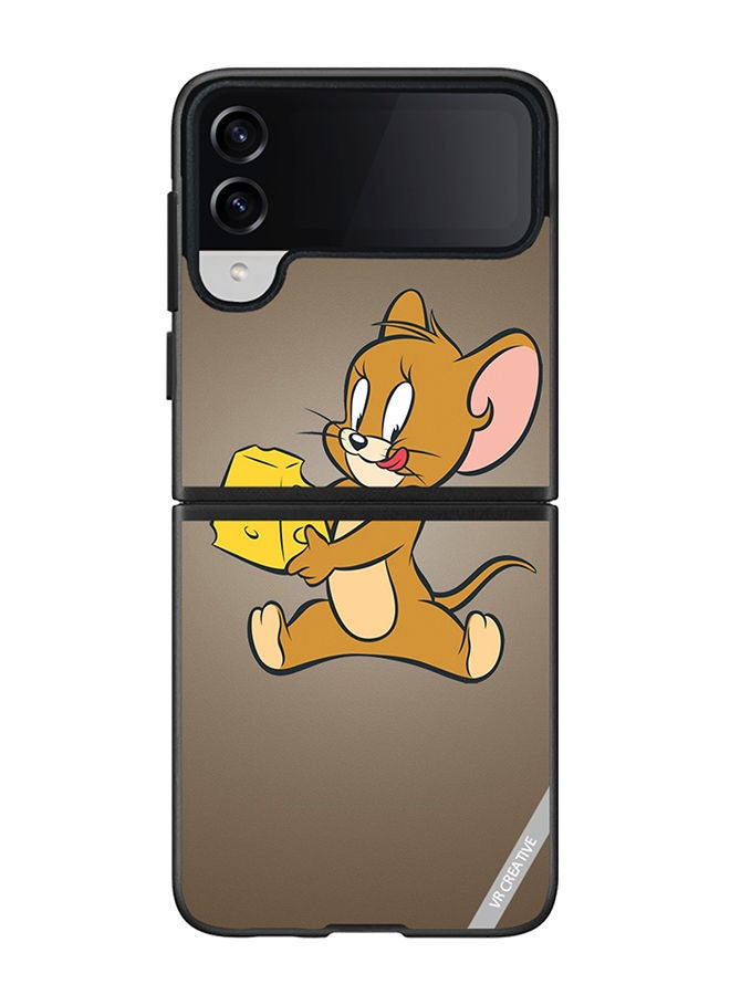 VR CREATIVE Protective Case Cover For Samsung Galaxy Z Flip4 Jerry Design Multicolour - Image 1