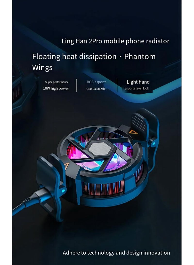 Loquat Phone Cooler, Semiconductor Cooling Fan Compatible with Magsafe, Portable Noiseless Cooling Game Artifact for PUBG, Live Vlog  - Image 3