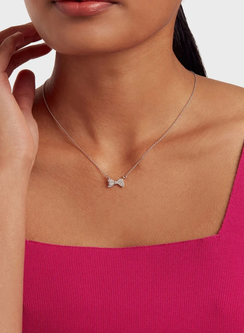 Ted Baker Barsie Crystal Bow Pendant Necklace