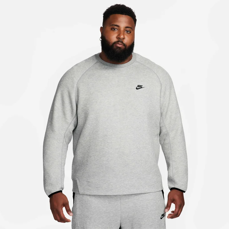 Nike Grey Men's Sportswear Tech Fleece Crew for Men | Best Price UAE