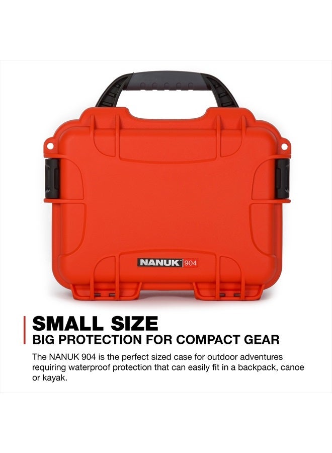 Nanuk 904 Waterproof Hard Case with Foam Insert - Orange - Image 2