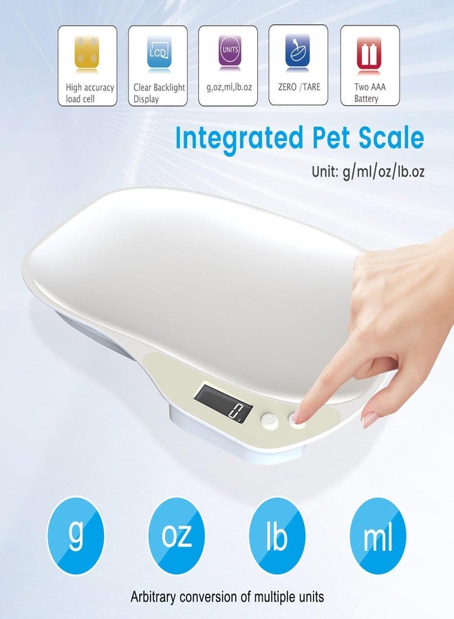 Goldmeet Small Digital Pet Scale for Dogs Cats, Max 33 lbs LCD Display Small Animal Scale, Multi-Function Mini Electronic Kitchen Food Weighing Scales, for Hamster Kitten Puppy Hamster Little Bird - Image 5