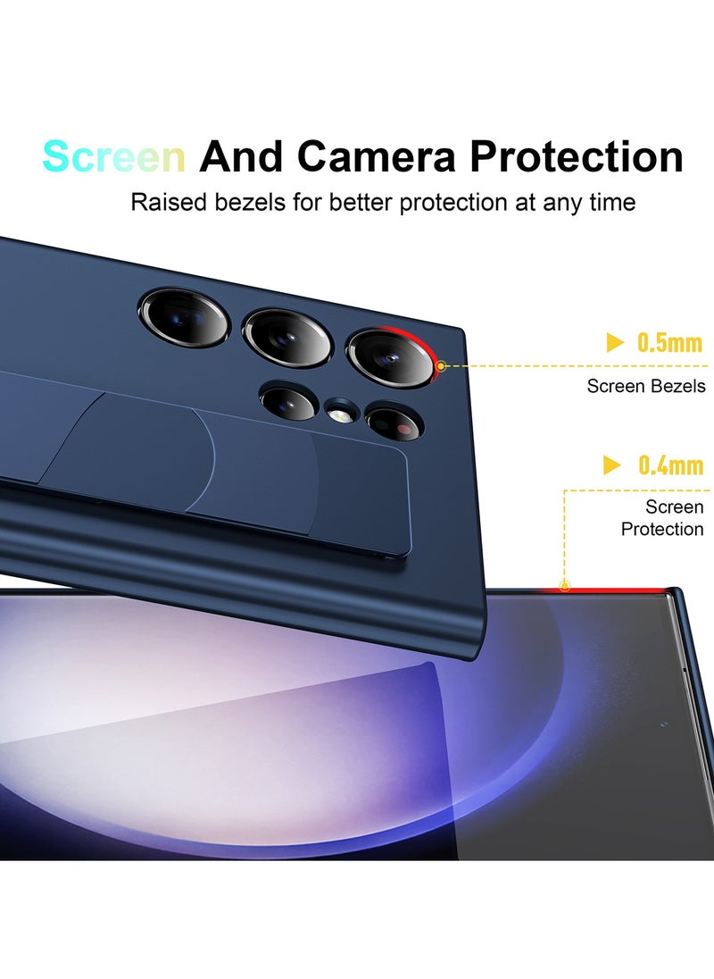 Aookay Compatible with Samsung Galaxy S25 Ultra Case with Hand Strap, Anti-Scratch and Shockproof PC Wristband Case, Thin Protective Phone Case for Galaxy S25 Ultra (Black)  - Image 4