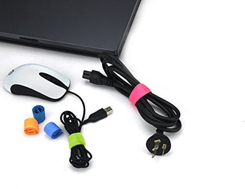 Pasow 50pcs Cable Ties Reusable Fastening Wire Organizer Cord Rope Holder 7 Inch (Multi-Colour2) - Image 2