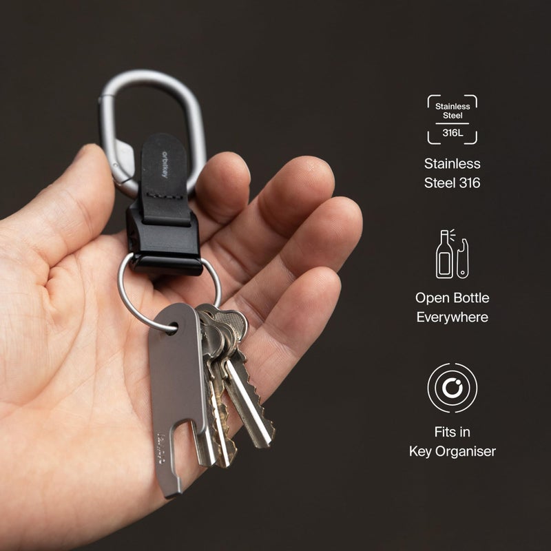 Orbitkey Bottle Opener for Key Organizer or Key Ring | Slim Profile Design, Easy to Take with You, Opens Bottles Everywhere | Compatible with Orbitkey Key Organizer & Key Ring - Image 3
