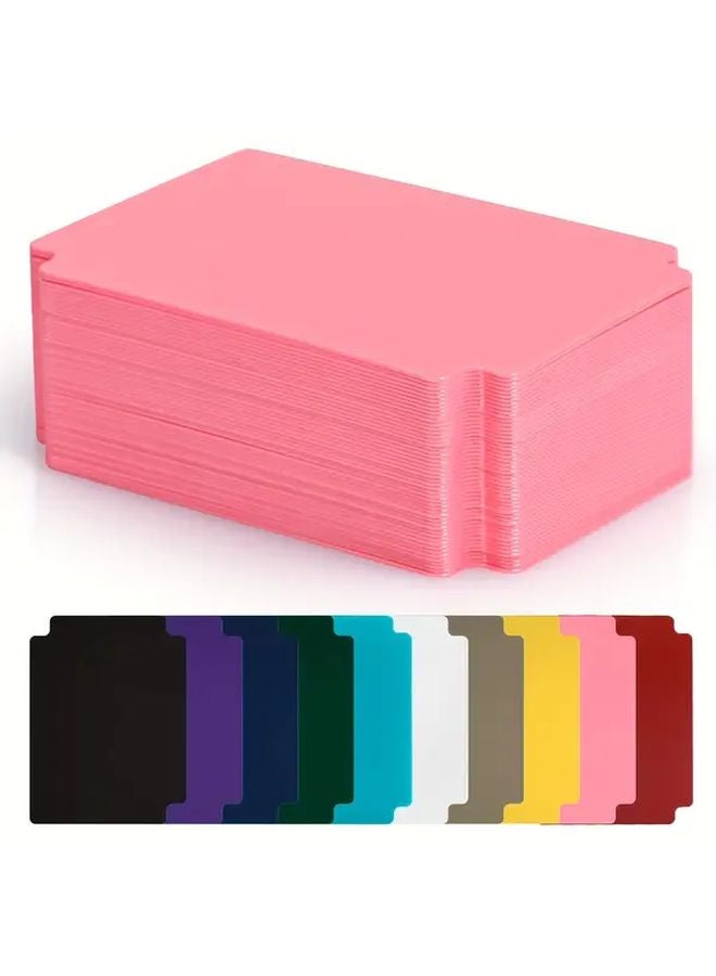 50 قطعة فاصل بطاقات أصفر متجمد مقاس 3.76 × 2.76 بوصة لصندوق تخزين البطاقات - Image 2