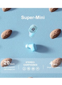 Generic Colored Beans Y7 TWS Earphones - Mini Design - Type-C Charging - High-Quality Audio-PLUE  - Image 3