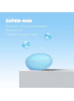 Generic Colored Beans Y7 TWS Earphones - Mini Design - Type-C Charging - High-Quality Audio-PLUE  - Image 4