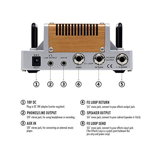 Hotone Mojo Diamond Mini Guitar Amplifier Head, 5 Watt - Image 5