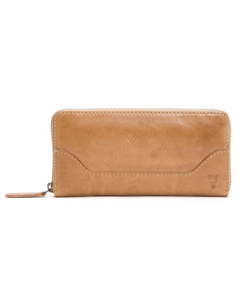 Frye Melissa Zip Around Leather Wallet,Brown,One size - Image 1