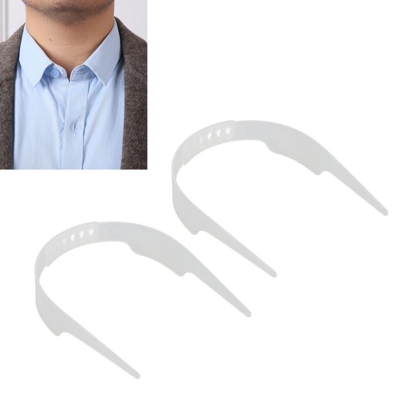 2pcs Adjustable Shirt Collar Support Bundle Shirt Collar Support System for Men Women Shirts - Image 5