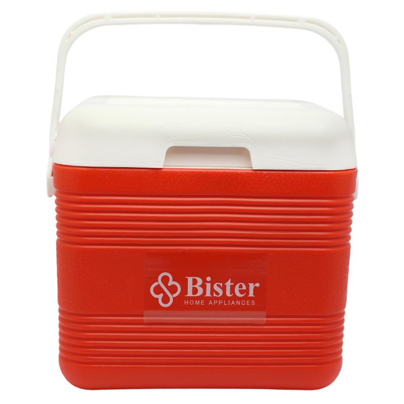 Bister Chiller Series 10 Liter Insulated Portable Cooler – Red/White, Heavy-Duty Handle, Extended Ice Retention, Ideal for Beach, Picnic, Camping, Tailgating & Boating, Made in Saudi Arabia - Image 1