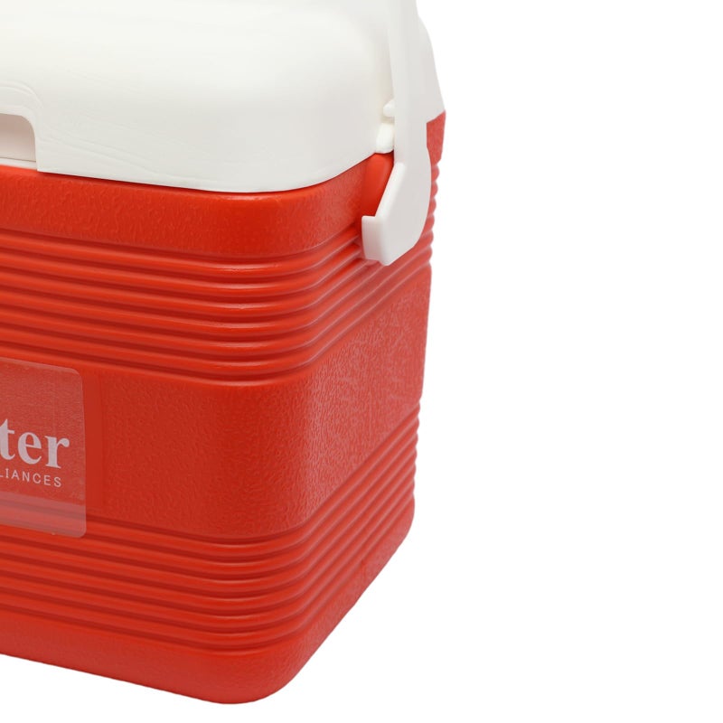 Bister Chiller Series 10 Liter Insulated Portable Cooler – Red/White, Heavy-Duty Handle, Extended Ice Retention, Ideal for Beach, Picnic, Camping, Tailgating & Boating, Made in Saudi Arabia - Image 4