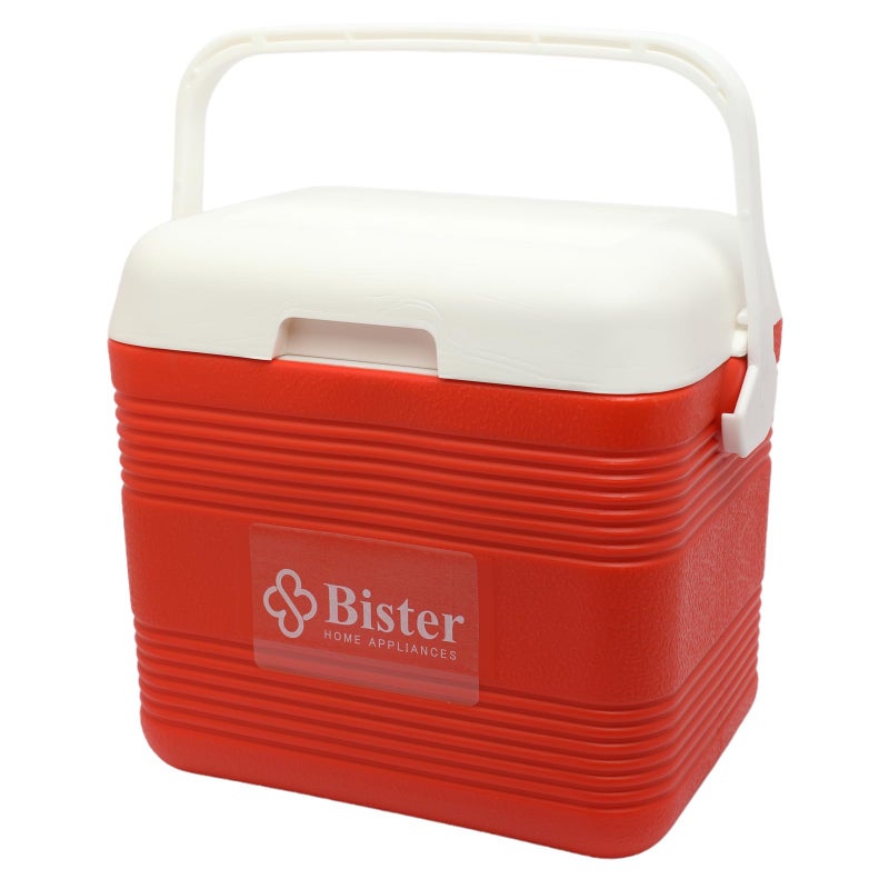 Bister Chiller Series 10 Liter Insulated Portable Cooler – Red/White, Heavy-Duty Handle, Extended Ice Retention, Ideal for Beach, Picnic, Camping, Tailgating & Boating, Made in Saudi Arabia - Image 2