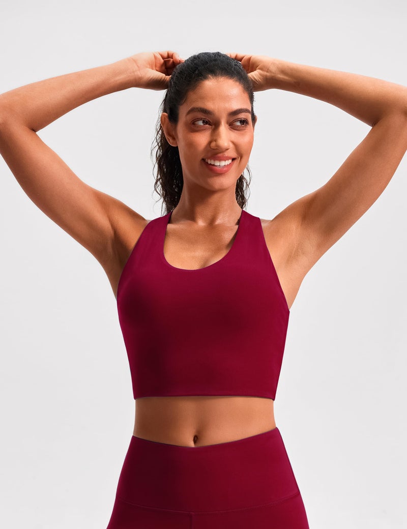 JOYSPELS Sports Bras for Women Extra Comfort Criss-Cross Back Padded Workout Tops for Women Medium Support - Image 3