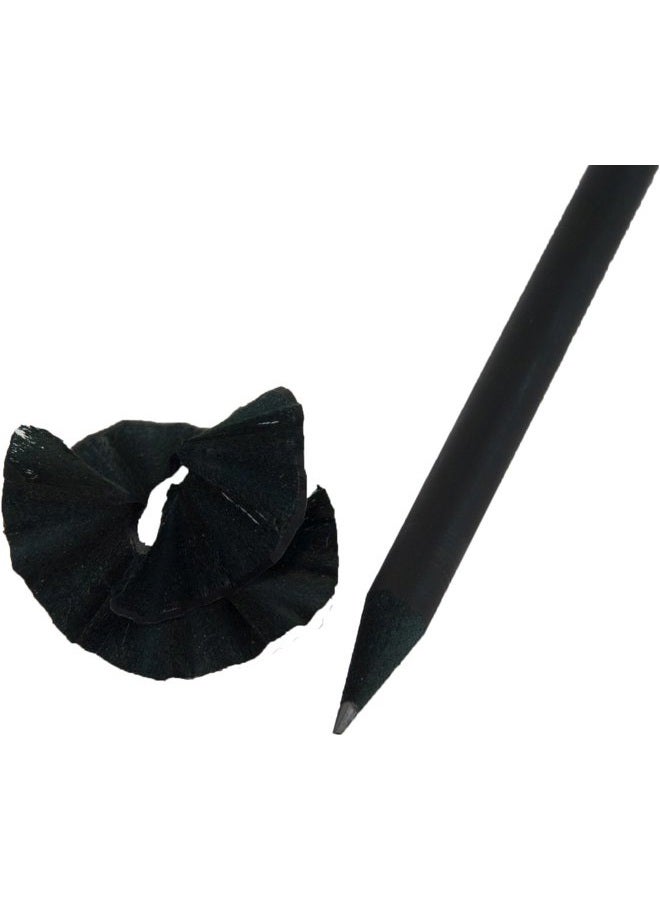 Graphite Pen & Pencil Company Ultra Premium Matte Black (Black Wood Matte Black with Black Eraser)(#2HB Lead) (Matte Black)(Bag of 36) - Image 1