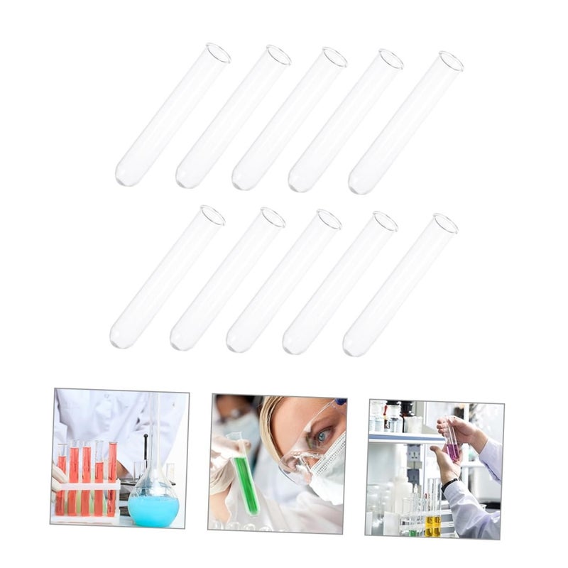 Clear Glass Test Tubes 12x2x2cm Reusable Vials for Laboratory Plant Display Candy Storage - Image 5