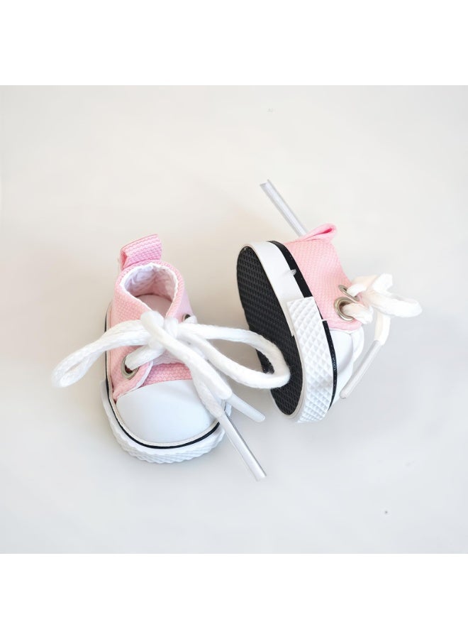 Bukela 5 Set 17cm Doll Clothes Accessories for 17cm Dolls Clothes,  Heart Shaped Velvet Hat, Small kettle, Glasses, Canvas Shoes No Doll Included，Choose from three styles - Image 5