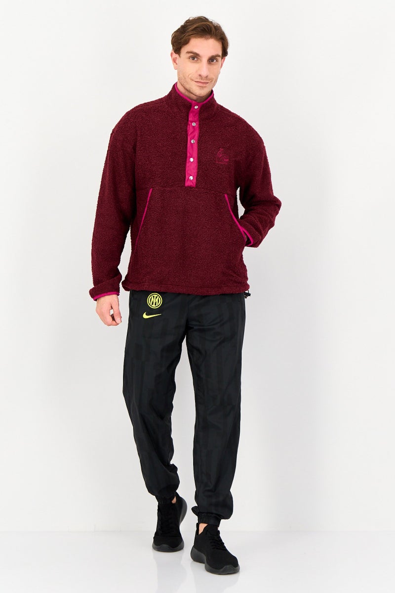 Nike Men Sportswear Fit Long Sleeve Outdoor Sweatshirt, Maroon - Image 3