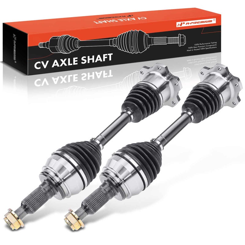 A-Premium CV Axle Shaft Assembly Compatible with Cadillac Escalade Chevrolet Silverado 1500 Tahoe GMC Sierra 1500 Yukon Front Left and Right 2-PC