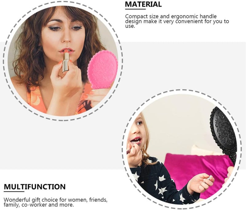 Global light sturdy raw material Ipetboom 12pcs Handheld Makeup Mirrors Vintage 3D Plastic Handle Travel Vanity Mirrors for Women Portable in Dark Purple Purple Pink and Teal Multi-budget available picks Fine detail Trendy budget practical design Non sticky surface Well-engineered versatile build Affordable trusted craftsmanship Daily use improved quality Home & professional compatible All territory compatible build Gulf climate tested upgraded quality General purpose design Main road full logistics cover All governorates deliver Shop & home all-space compatible Flexible usage build Field test upgraded craftsmanship Temp fluctuation resistant crafted quality Changing environment compatible Moisture wear upgraded quality Medium weight Fade proof Rack friendly Upgraded general grade quality No overseas transit wait - Image 3