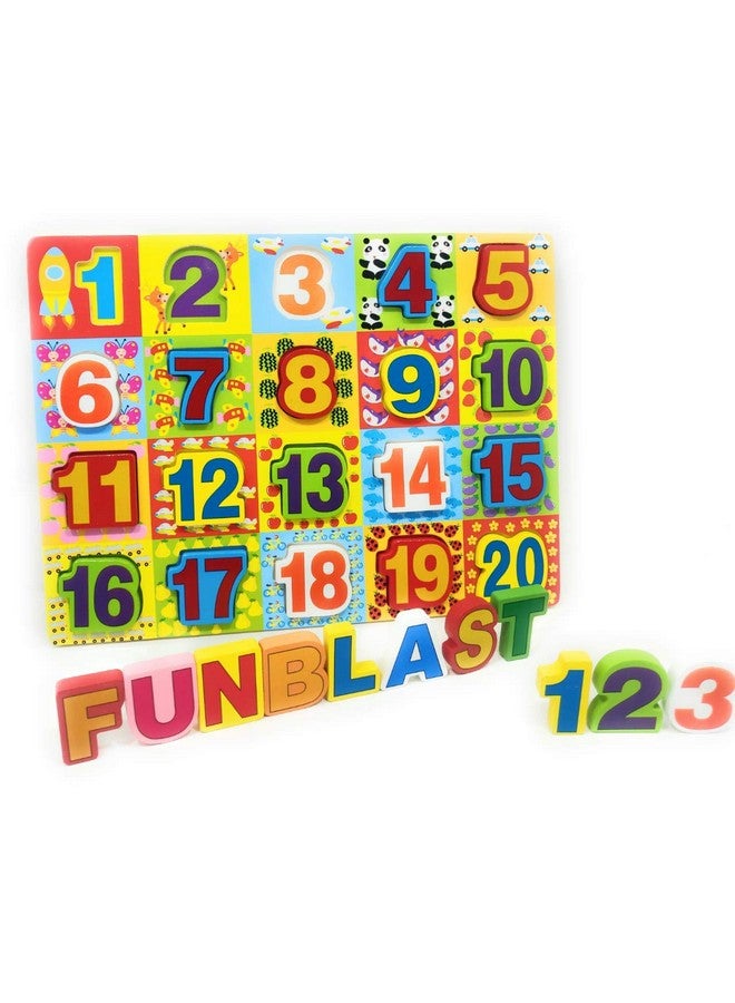 فنبلاست لوحة تعليمية خشبية ملونة من فن بلاست للأطفال مزودة بمقابض، صينية لوح خشبي تعليمي، مقاس 30 × 22 سم، متوفرة بأربعة أشكال مختلفة (عدد) - Image 1