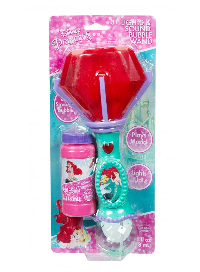 Little Kids Little Kids Disney Little Mermaid Lights and Sound Musical Bubble Wand, Bubble Solution Included, Multi - Image 5