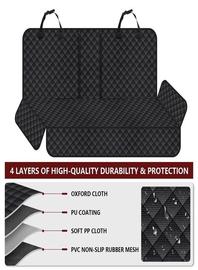 PLALEI Dog Car Seat Cover for Back Seat, Waterproof Back Seat Cover for Dogs, Scratchproof Bench Seat Cover, Backseat Protector Fits Middle Armrest, Portable Dog Hammock, Suitable for Cars SUVs Trucks - Image 5