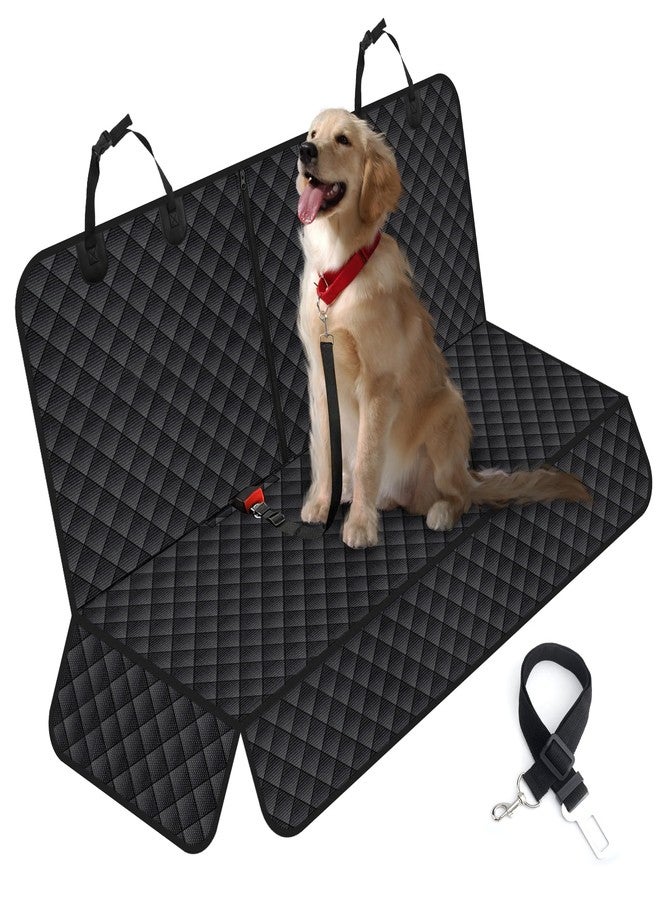 PLALEI Dog Car Seat Cover for Back Seat, Waterproof Back Seat Cover for Dogs, Scratchproof Bench Seat Cover, Backseat Protector Fits Middle Armrest, Portable Dog Hammock, Suitable for Cars SUVs Trucks - Image 1