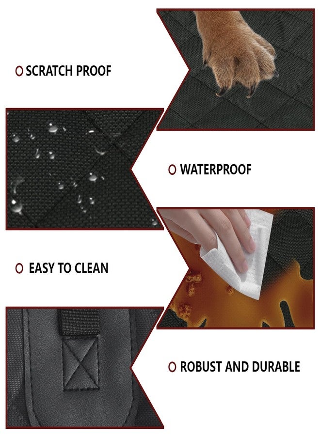 PLALEI Dog Car Seat Cover for Back Seat, Waterproof Back Seat Cover for Dogs, Scratchproof Bench Seat Cover, Backseat Protector Fits Middle Armrest, Portable Dog Hammock, Suitable for Cars SUVs Trucks - Image 4