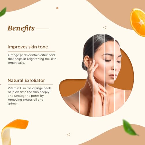 Neuherbs Orange Peel Powder 100g (Pack of 1) For Men & Women | Natural Exfoliator To Improve Skin Tone | Cruelty & Paraben Free | With No Artificial Colour & Additives - Image 2