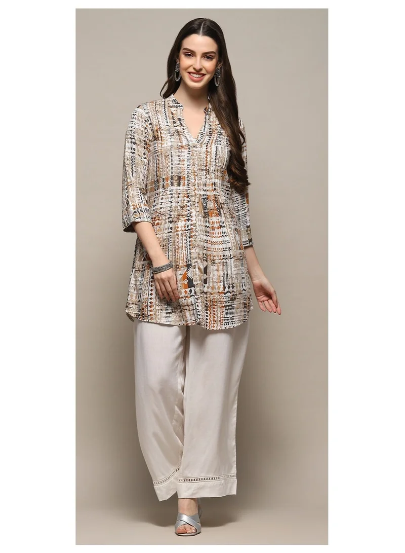 بيبا كورتا قصيرة بنية مطبوعة