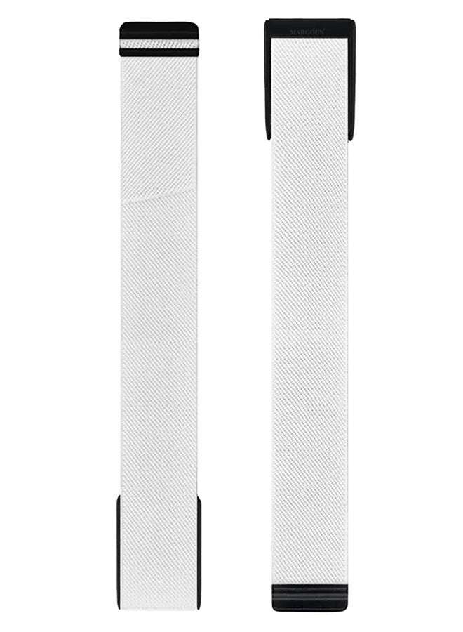 Premium Adjustable Nylon Strap for WHOOP 5 – Lightweight & Breathable Replacement Band - White - Image 4